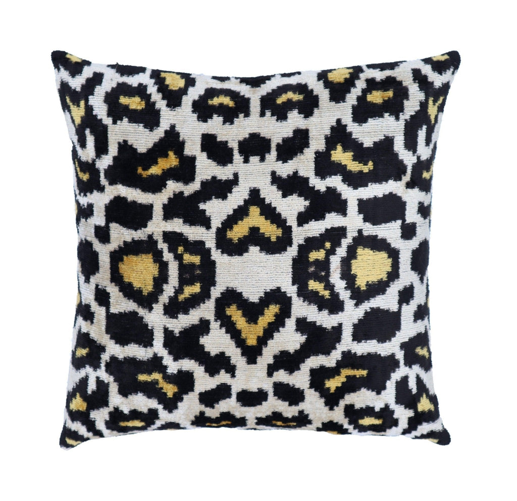 Canvello Tiger Print Black Pillows For Couch - 16x16 inch